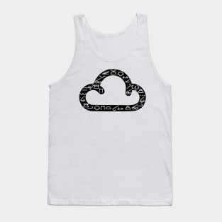 Retro cloud symbols Tank Top